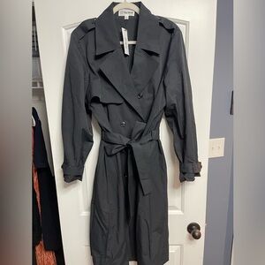 The Drop Women's Black Trench Coat